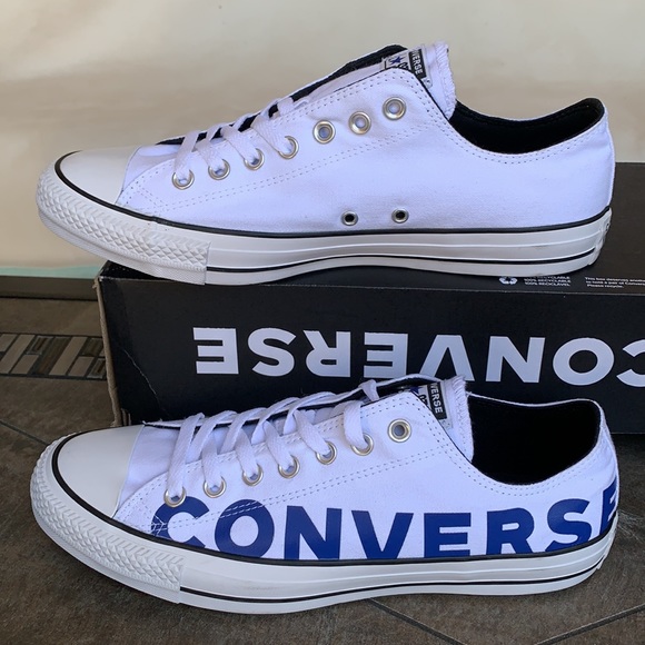 CONVERSE CTAS OX WHITE/BLUE/WHITE MEN’S - Picture 2 of 15